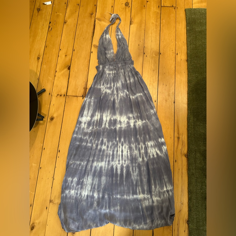 LoveShackFancy silk halter dress
